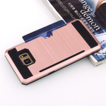 Wholesale Galaxy Note FE / Note Fan Edition / Note 7 Credit Card Armor Case (Rose Gold)